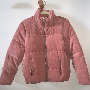 Super cute corduroy puffer jacket